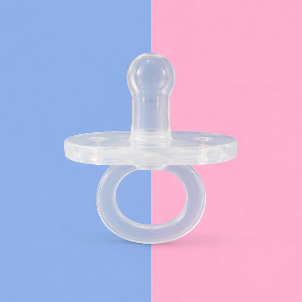Baby Full-Liquid Silicone Pacifier – BPA-Free Transparent Soother for Newborns | Soft & Flexible Nipple | Gentle on Gums | 0 Months+ | White-image-17