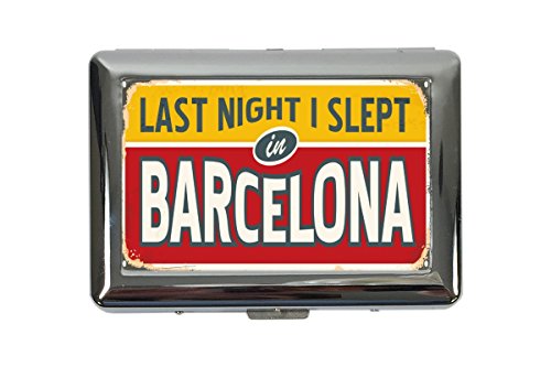Preisvergleich Produktbild Zigarettenetui Box Reisen Küche Barcelona Spanien Bedruckt