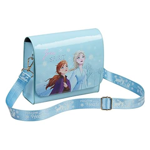 Disney Girls Light Blue Handbag with Adjustable Strap Cover
