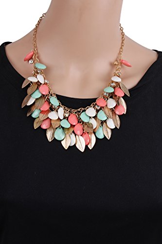 Multicolored Bead Statement Necklace