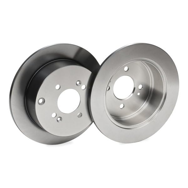 2x TRW Disco de freno Trasero Ø262mm Altura: 64mm Espesor: 10mm Corona de Agujeros - Ø: 100mm macizo DF4803 Compatible con HYUNDAI i20 PB, PBT, KIA RIO II JB