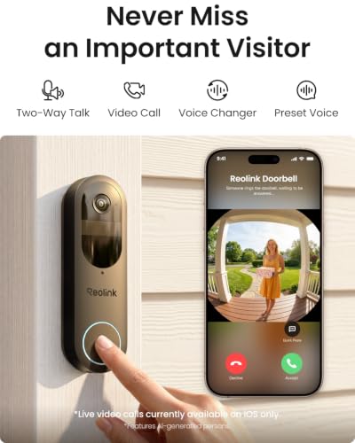 Reolink Battery Video Doorbell, view 3