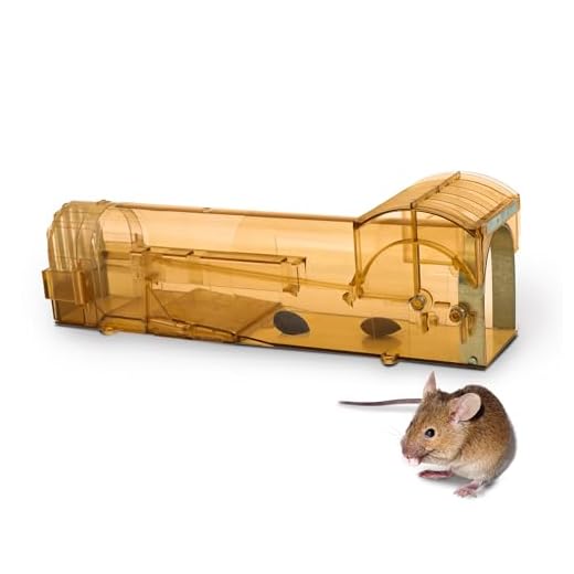 Keplin Rampa De Rata - Esta Ratonera Fácil Y Eficaz Y Otros Animales Pequeños - Reutilizable Marrón Plástico Mousetrap (1Pk, Marrón)