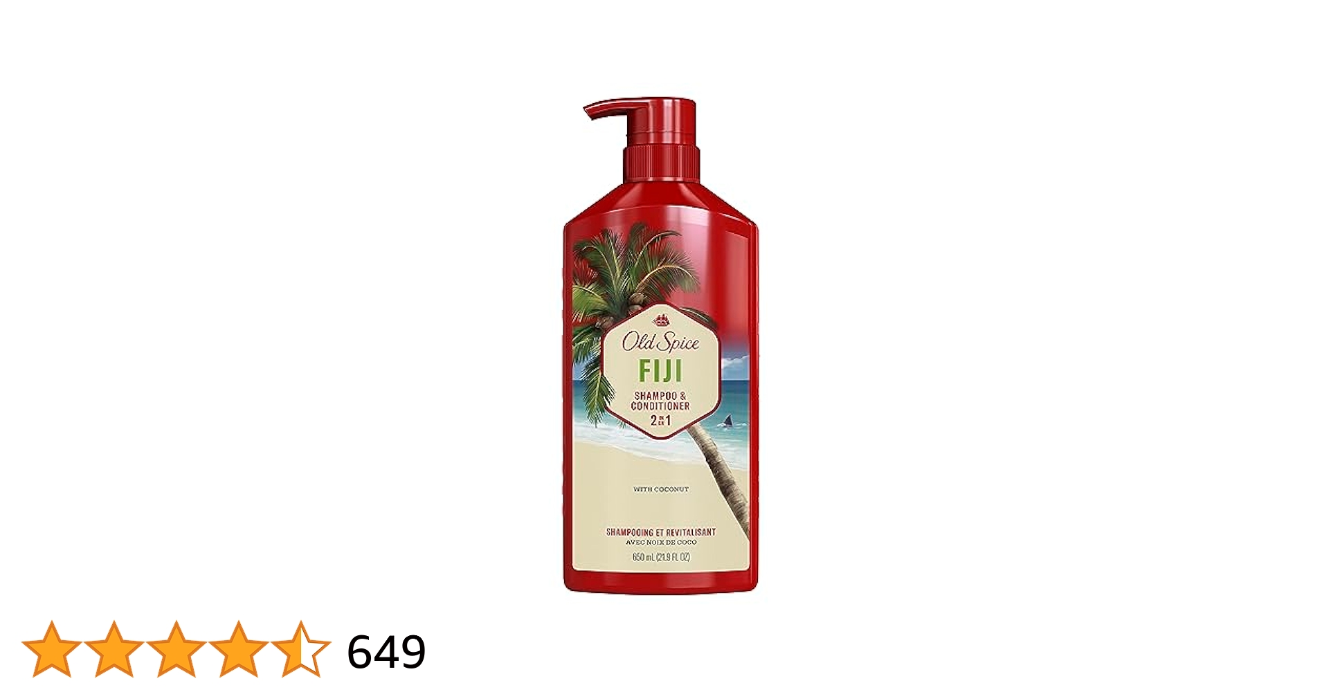 Amazon | Old Spice Fiji 2-in-1 Shampoo & Conditioner - 21.9