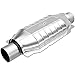 MagnaFlow Universal Catalytic Converter California Grade CARB Compliant 448305 - Stainless Steel 2.25in Inlet/Outlet Diameter, 16in Overall Length, No O2 Sensor - CA Legal Replacement