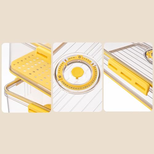 Caja de pan con grabación de tiempo y contenedor hermético con alfombrilla para cocina 7