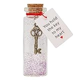 You Hold the Key to My Heart - Decorative Bottle Gift for Girlfriend or Boyfriend Valentine’s Day...