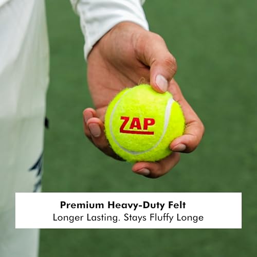 Image of ZAP Championship Soft Tennis Cricket Ball (Pack of 6) | Heavy-Duty & Consistent Bounce | Perfect for Tournament & Practice Matches | Long-Lasting Performance Cricket Tennis Ball