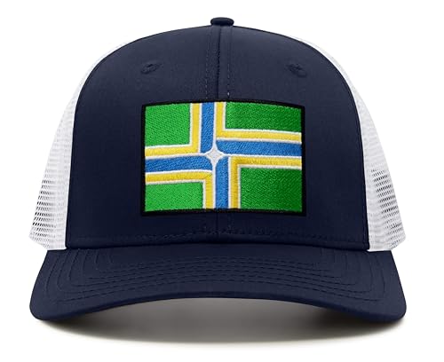 Image of International Tie City Hat for Men and Women, Adjustable Snapback Trucker Baseball Cap with Embroidered Patch