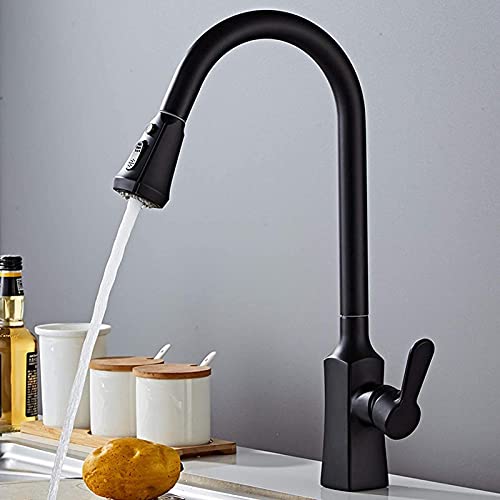 Robinet de cuisine extractible monotrou pour simplifier l'évier