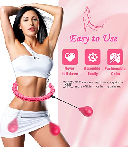 iLulisee-52-Real-Plus-Size-Infinity-Hoop-Fitness-Hoop-for-Adults-Weight-Loss-Hoola-Hoops24-Detachable-Knots-Adjustable-Weight-Auto-Spinning-Ball-Weight-Loss