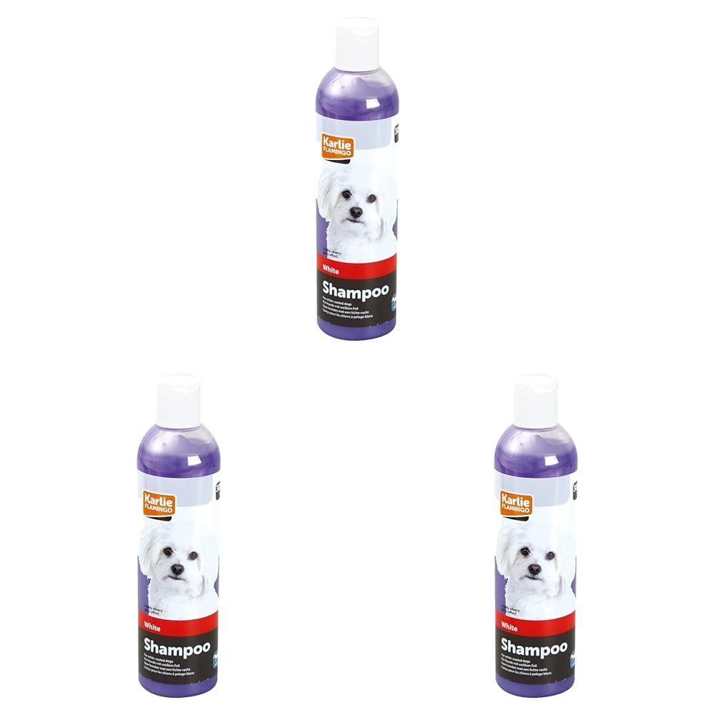 Karlie White Coat Shampoo, Dog Shampoo, 300 ml (Item May Vary) (Pack of 3)
