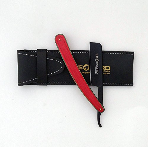 Shave Ready Razor Straight Cut Throat Shaving Razor Straight Shaving Razor Shavette Hand Made High Carbon Steel Black Blade Wood Handle R-622