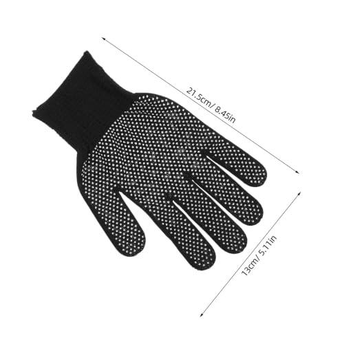 Guantes de trabajo de seguridad Operitacx: pack de 10 pares de nailon negro con palma antideslizante 2