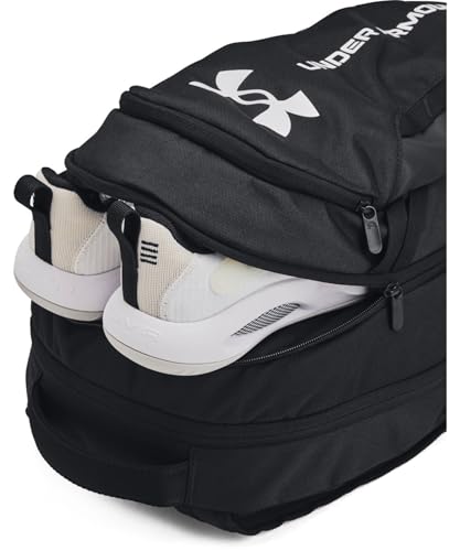 under armour unisex-adult hustle 60 backpack 002 blackblackwhite one size fits most