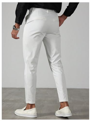 SHENHE Men's Golf Pants Lightweight Slim Fit Dress Pants Tapered Business Casual Work Trousers3