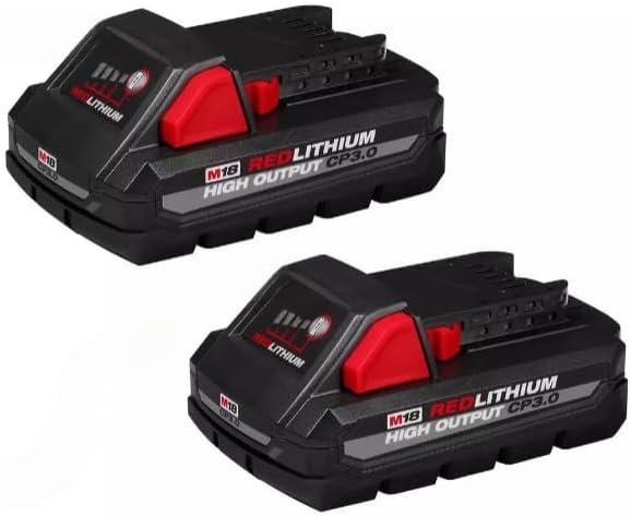 Fits for Milwaukee M18 Redlithium High Output Cp3.0 Battery 2 Pack