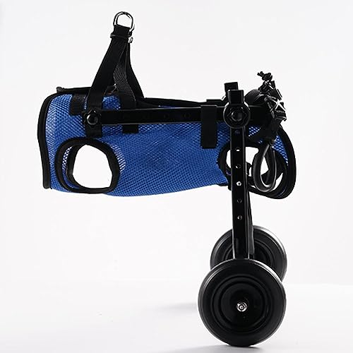 Fgbetcv Kleine Räder für Hinterbeine, Behinderte, leichte Spaziergänge, Rehabilitation, Haustier-Trolley, Hunde-Beinbandage und Hüftstütze, Mobilitätshilfe für behinderte Haustiere