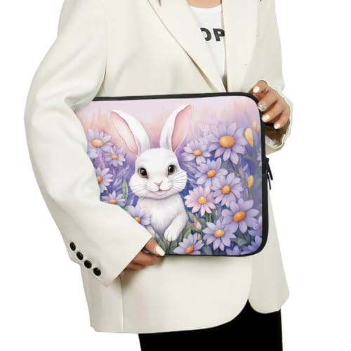 Funda para portátil para mujer con cierre y diseño floral miniatura 2