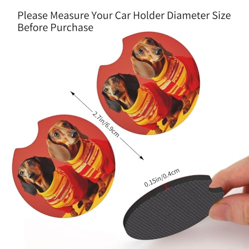Portavasos para carro 2 piezas antideslizante negro miniatura 2