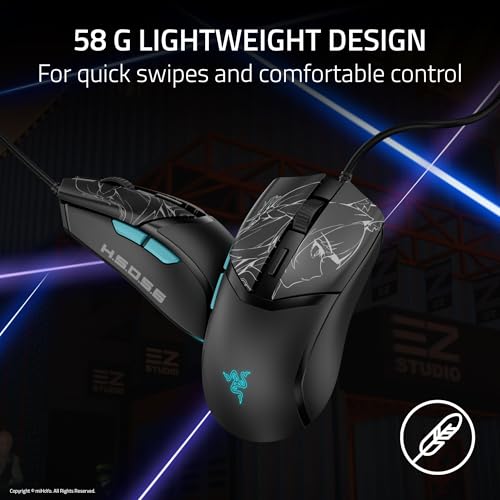 Image of Razer Cobra Wired Gaming Mouse: 58g Lightweight - Gen-3 Optical Switches - Chroma RGB Lighting Underglow - 8500 DPI Optical Sensor - 100% PTFE Mouse Feet - Speedflex Cable - Zenless Zone Zero Edition