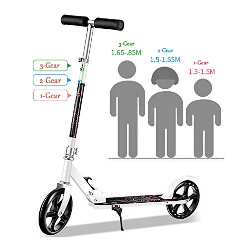 Scooter acrobatique pliable blanc gain de place transport facile