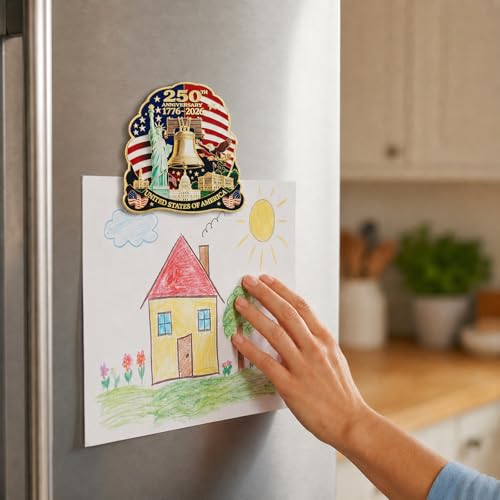 Imanes decorativos para nevera USA 250 Aniversario, pack 2 miniatura 3