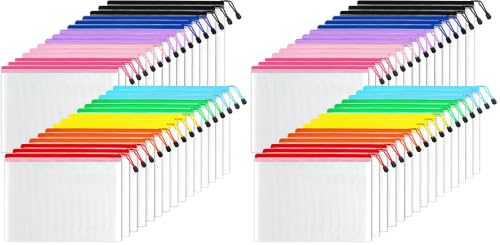 Image of SUNEE Mesh Zipper Pouch 11x15 in (10 Colors, 60 Packs), Large Mesh Zipper Pouch Bags for School Office Supplies, Puzzles & Games, Travel Accessories