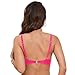 Aniywn Women's Swimsuit Tops with Built in Bra Bikini Tops Supportive Swimsuit V Neck Cropped Swimwear Push Up Swim Shirts Hot Pink