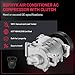 BDFHYK Air Conditioning 158333 A/C Compressor with Clutch Compatible with Honda Accord 2008 2009 2010 2011 2012 L4 2.4L, Compatible with Honda Crosstour 2012 2013 2014 2015 L4 2.4L