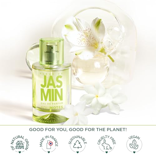 Image of Solinotes Jasmine Eau de Parfum, White Flowers & Musk, Vegan, 1.7 Fl Oz