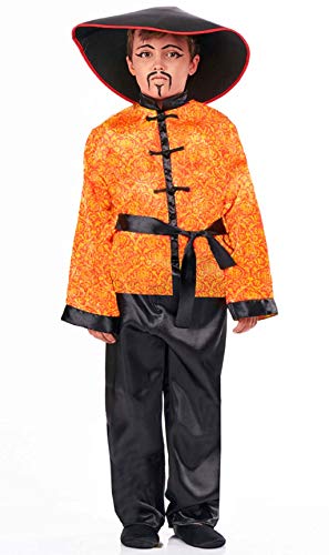 Disfraz de Chino Rojo con Estampado para niño