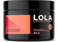LOLA (L-Ornithine-L-Aspartate) Powder 80g -Mix of two Amino Acids: Ornithine and L-aspartic acid 1000 mg per Serving - 80 servings per Pack - Diet Supplement - by MZ