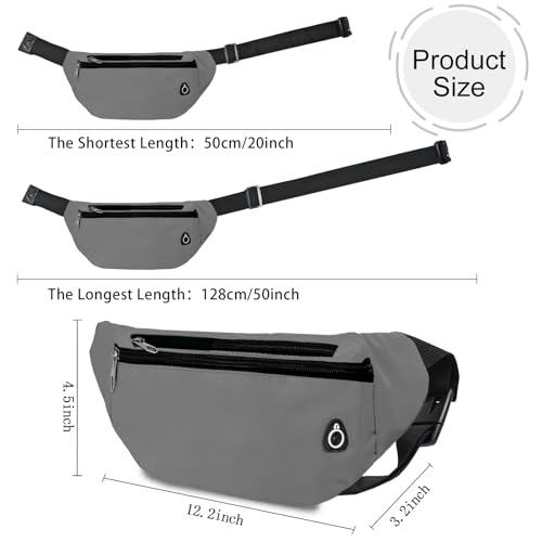 Image of Fanny Pack for Women Men,Crossbody Fanny Pack Water Resistant Sports Waist Bag Pack, Belt Bag for Travel Hiking Running