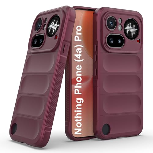Image of Zapcase Back Case Cover for Nothing Phone (4a) Pro | Compatible for Nothing Phone (4a) Pro Back Cover | Liquid Silicon Magic Case with Camera Protection | Plum