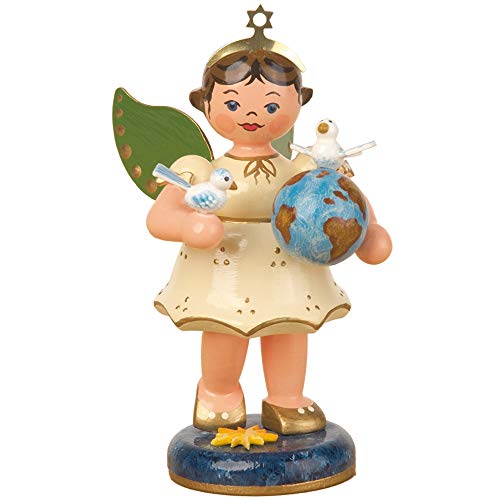 German Christmas Angel of the world - 10cm / 4inch - Hubrig Volkskunst