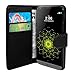 Case For LG K10 2017 PU Leather Flip Wallet | Card Holder | Kickstand | Magnetic Closure Cover Compatible with LG K10 2017 Black