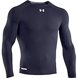 Under Armour Heatgear Sonic Compression Long Sleeve T-Shirt - Men's Midnight Navy / White 3XL