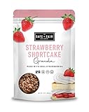 Safe + Fair Strawberry Shortcake Granola – Gluten-Free, Dairy-Free & Vegan Snack – Allergen-Free, Non-GMO, and No Artificial Ingredients - 12oz