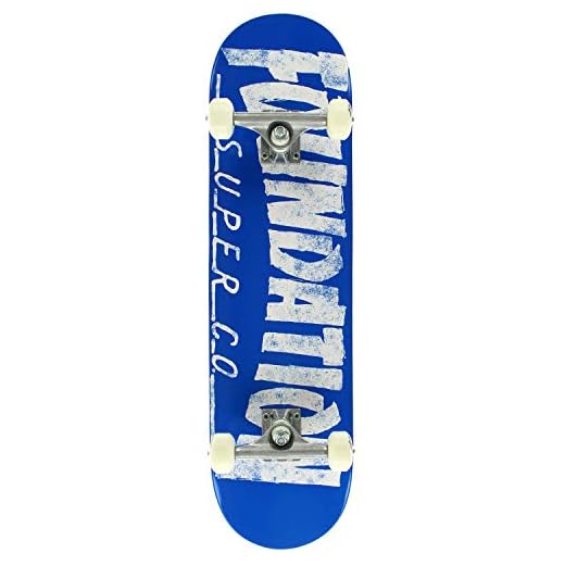 Foundation Skateboards Thrasher Blue Complete Skateboard - 8" x 31.125"