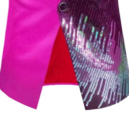 Robe de dîner chic et élégante avec veste patchwork à paillettes