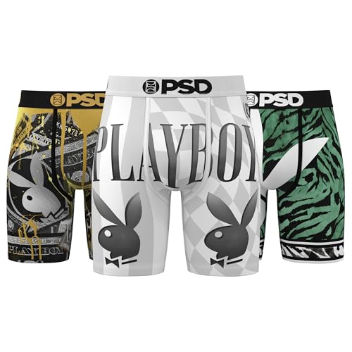 PSD Playboy Champ - Paquete de 3 Unidades, Multicolor, Varios Colores, Small