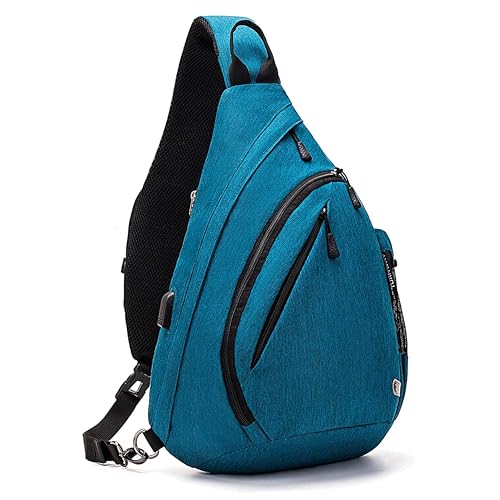 Bolso bandolera impermeable y con puerto USB TurnWay para viajes activos y ciclismo seguro
