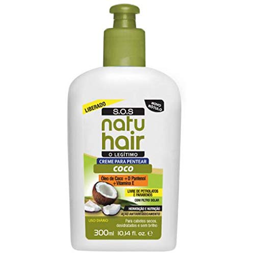 Creme Para Pentear Finalizador - Umectante - Óleo de Coco Vegano 300ml