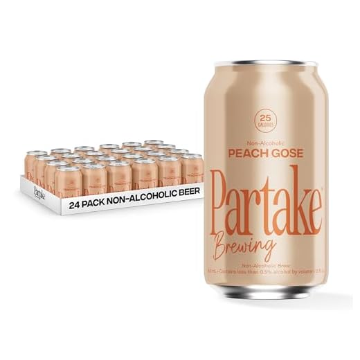 Partake Brewing Peach Gose Non-Alcoholic Beer