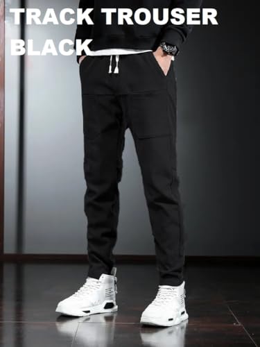 Image of Track Pant for Men || Track Pants || Plain Track Pant (Rib-Trackpant)