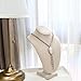 MOOCA Necklace Chain Jewelry Bust Display Holder Stand, Display Necklace Mannequin, Necklace Bust Jewelry Bust Stand, Pendant Chain Organizer for Women 8