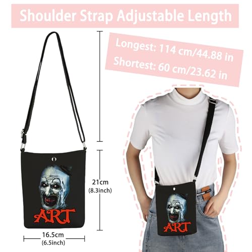 VAMSII ART Crossbody Bag Horror Movie Lover Gift Themed Clown Movie (ART MB)