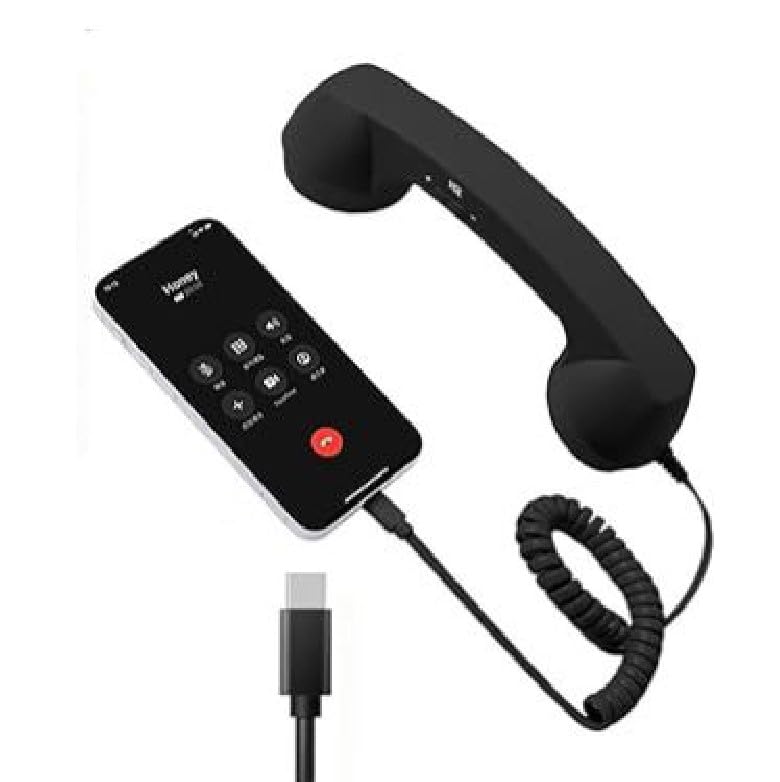 USB Wired Telephone Handset with Dial Pad | Type-C USB Handset for PC & Laptop | VoIP Calling, Call Center & Softphone Compatible | Plug & Play-image-39
