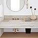 Antrader Square Trash and Waste Chute Lid Built-in Countertop,Recessed Countertop Flap Lid Trash Bin for Restaurant Home Hotel Kitchen (1Pcs)